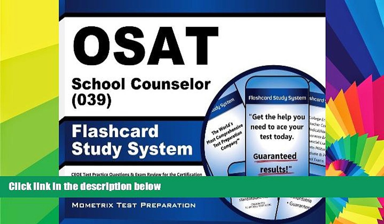Big Deals  OSAT School Counselor (039) Flashcard Study System: CEOE Test Practice Questions   Exam