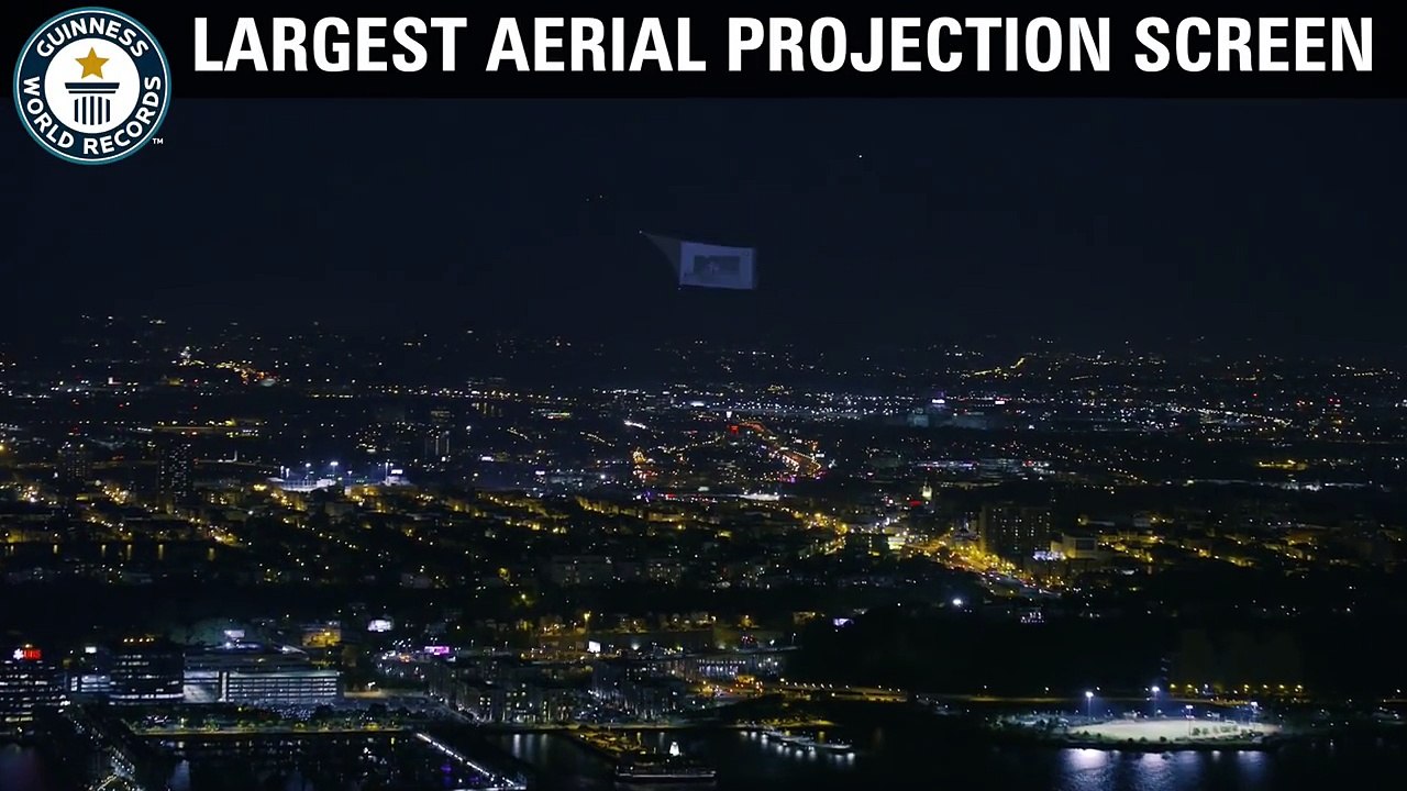 Largest aerial projection promotes 2016 MTV Video Music Awards - Guinness World Records
