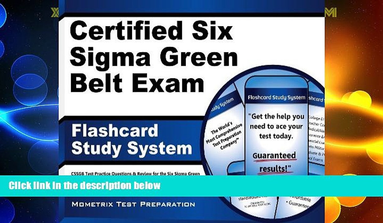 Big Deals  Certified Six Sigma Green Belt Exam Flashcard Study System: CSSGB Test Practice