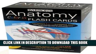 New Book Anatomy Color-in Flash Cards: Ultimate 2-in-1 Learning Tool