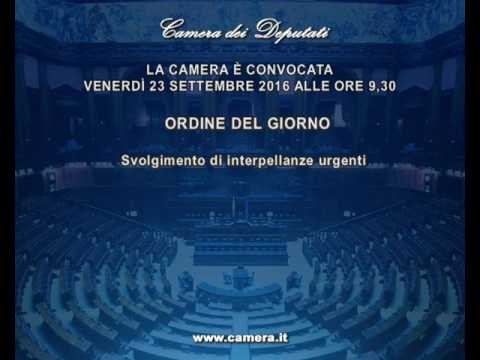 Roma - Camera - 17^ Legislatura - 678^ seduta (23..09.16)