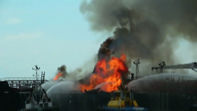 Fire breaks out on Pemex tanker in Gulf of Mexico, crew safe
