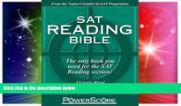 Must Have PDF  SAT Reading Bible : PowerScore Test Preparation  Free Full Read Best Seller