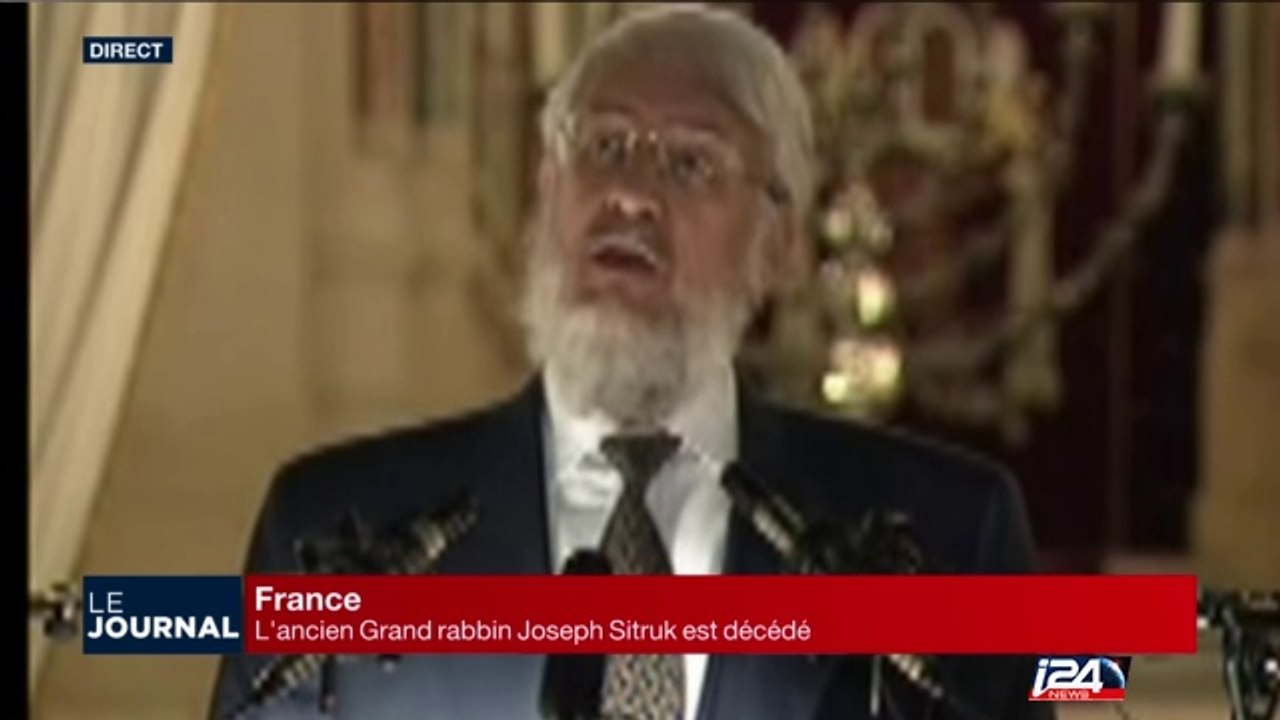 Haim Korsia rend hommage au Grand Rabbin de France Joseph Sitruk, décédé ce matin