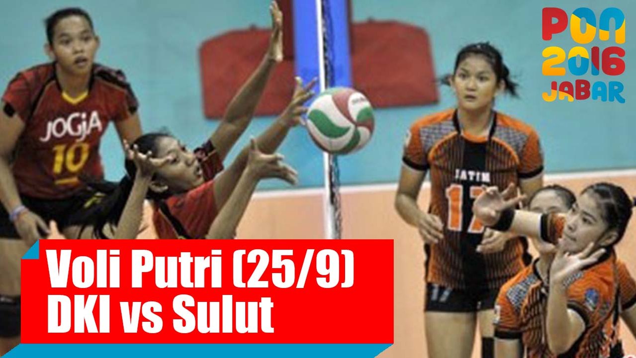 Voli Indoor - (Putri) DKI Jakarta vs Sulawesi Utara, Minggu (25/9)