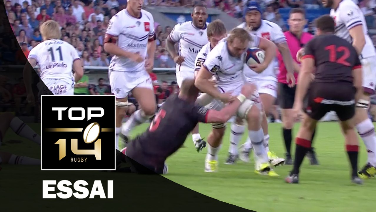 TOP 14 ‐ Essai Luke BRAID (UBB) – Bordeaux-Bègles-Lyon – J6 – Saison 2016/2017