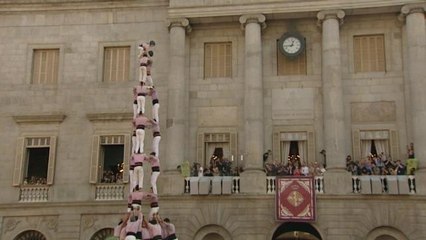 Minyons de Terrassa consiguen el 3 de 10 con "folre i manilles" por primera vez en Barcelona