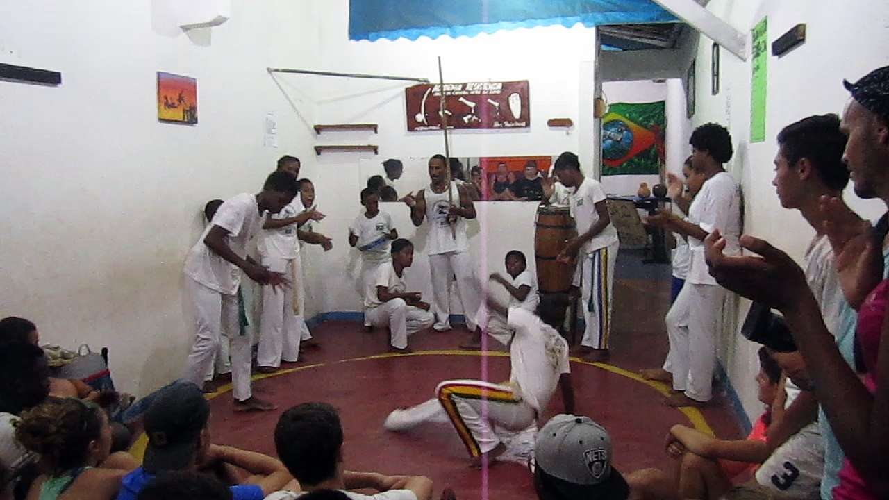 capoeira , démonstration à Itacaré aout 2016