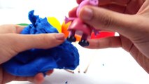 LEARN COLORS - Play Doh Lollipops !! Peppa Pig Spongebob Squarepants Batman Minions Toys Collection_1