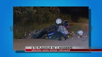 6 të plagosur në 3 aksidente - News, Lajme - Vizion Plus