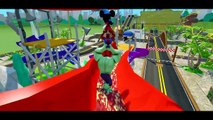 HULK Spiderman & Mickey Mouse Smash Cars & have FUN   McQueen Cars Colors & Nursery Rhymes !_2