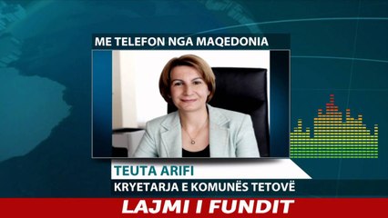 Report TV - Teuta Arifi inspekton zonat e përmbytura në Tetovë