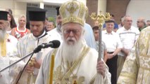 Report TV - Inaugurohet Kisha Ortodokse në Gjirokastër, merr dhe pjesë Janullatos