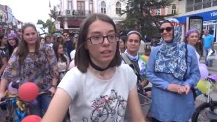 Edirne?de Süslü Kadınlardan Bisiklet Turu