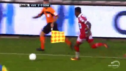 Idriss Saadi  GOAL  Kortrijk	3-0	Genk 25.09.2016