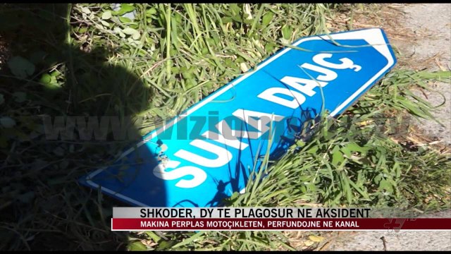 Shkodër, dy të plagosur në aksident - News, Lajme - Vizion Plus