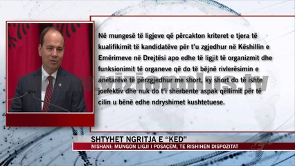 Tải video: Shtyhet ngritja e Këshillit të Emërimeve në Drejtësi - News, Lajme - Vizion Plus