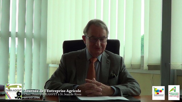 Interview de Jean Pierre BONHOMME - President de la Communauté de Communes Tarn Agout
