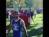 Football Fans Put Aside Rivalry to Rescue Man From Porta Potty