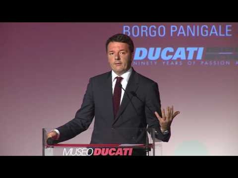 Borgo Panigale - Intervento di Renzi al Museo Ducati (23.09.16)