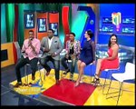 Hombre y mujer Mas Roberto con Cheddy Garcia, Jhon Berry, Arlin Rodriguez