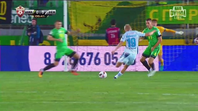 Анжи - Зенит 2-2 (25 сентября 2016 г, Чемпионат России)