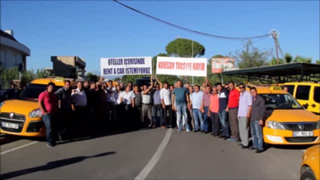 Taksicilerden Kontak Kapatma Eylemi