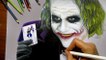 Speed Drawing of The Joker Heath Ledger How to Draw Time Lapse Art Video Colored Pencil Illustration Artwork Realism