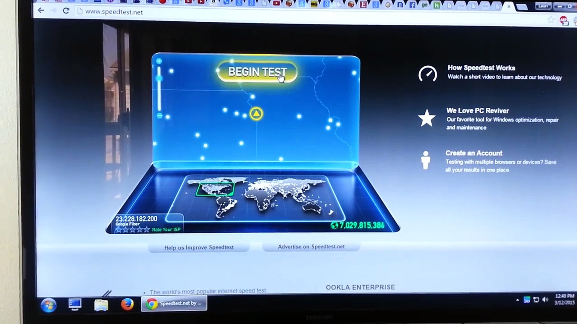 ⁣Google Fiber 1Gbps Speed Test Kansas City