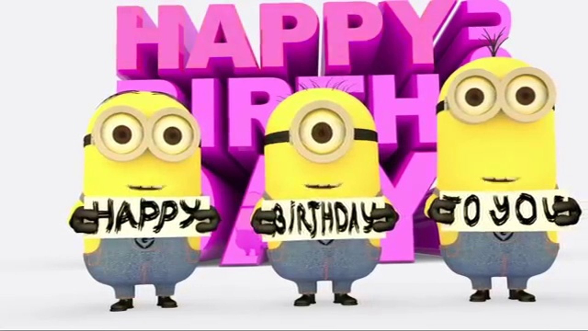 Minions Happy Birthday Song - video Dailymotion