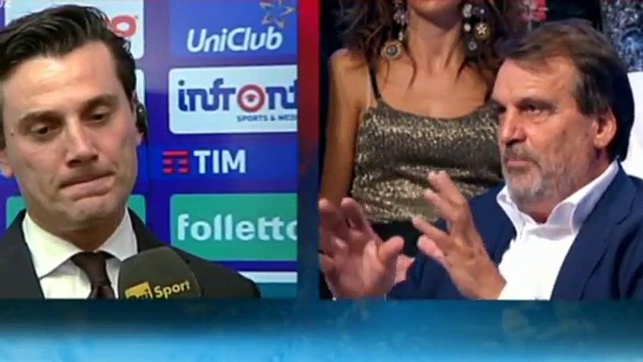 Montella,Sousa.Interviste post Fiorentina-Milan 0-0.Serie A.25.09.2016