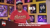 DJ L - G Herbo & I Nearly Banned From A Studio For Spilling Lean On Gear (247HH Exclusive) (247HH Exclusive)