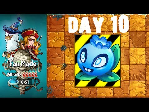 Plants vs. Zombies 2 - Fan Made World by OyKus - Level 10 (Endangered Plants)