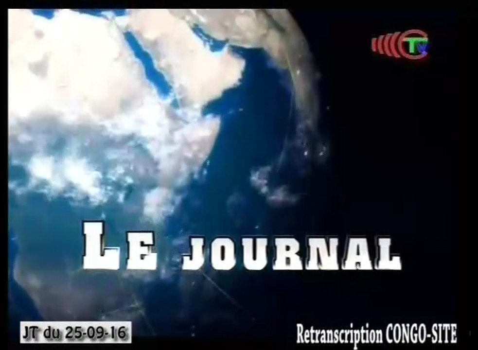 Journal de 20h TVCongo du Dimanche 25 septembre 2016 -By Congo-Site