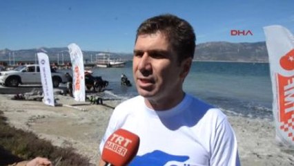 Burdur Gölü'nde Türkiye Sujeti ve Flyboard Şampiyonası Yapıldı