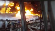 OIL TANKER FIRE Gulf of Mexico