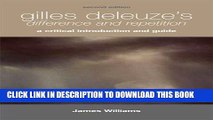 [PDF] Gilles Deleuze s Difference and Repetition: A Critical Introduction and Guide Popular Online