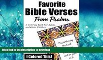 FAVORIT BOOK Favorite Bible Verses From Psalms: A Coloring Book for Adults and Older Children READ