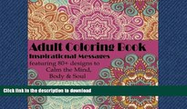 READ THE NEW BOOK Soul Lessons Adult Coloring Book: Inspirational Messages with Unique Coloring