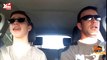Father and son lip sync road trip style