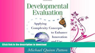 READ  Developmental Evaluation: ApplyingÂ Complexity Concepts to Enhance Innovation and Use  BOOK