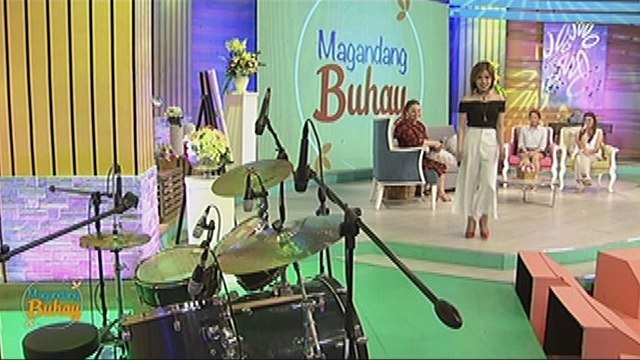 20160926-magandangbuhay-Klarisse, nagsample ng talento sa pagtutog ng drums
