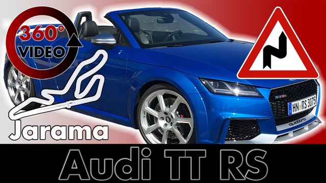 360° Drive Audi TT RS Country Side and Race Track in Spain - Test VR Driving 360 degrees