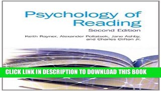 [PDF] Psychology of Reading: 2nd Edition Popular Colection