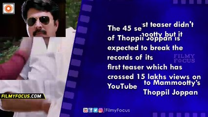Mammootty's Thoppil Joppan 2 Teaser Trends Top in YouTube India - Filmyfocus.com