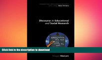 READ BOOK  Discourse in educational and Social Research (Conducting Educational Research)  BOOK