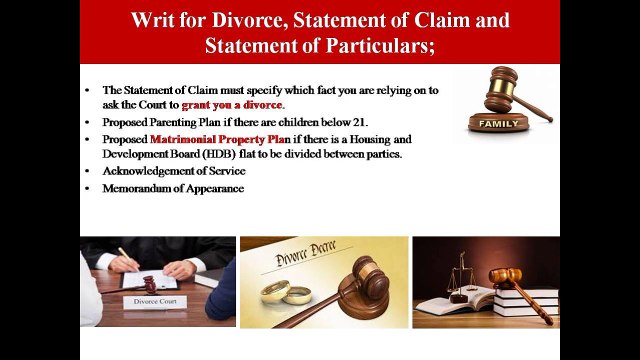 Divorce in Singapore is a 2-step process, being either contested or uncontested