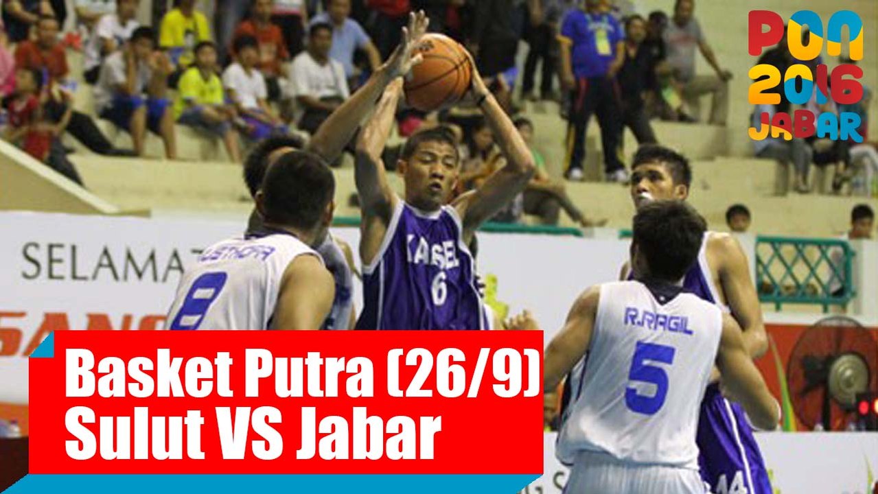 Bola Basket - (Putra) Sulawesi Utara vs Jawa Barat, Senin (26/9)