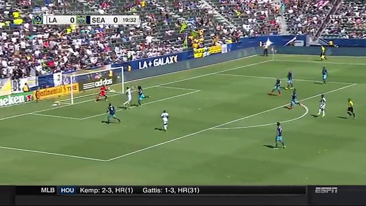 GOAL - Robbie Keane - LA Galaxy 1-0 Seattle Sounders FC - 26.09.2016 MLS