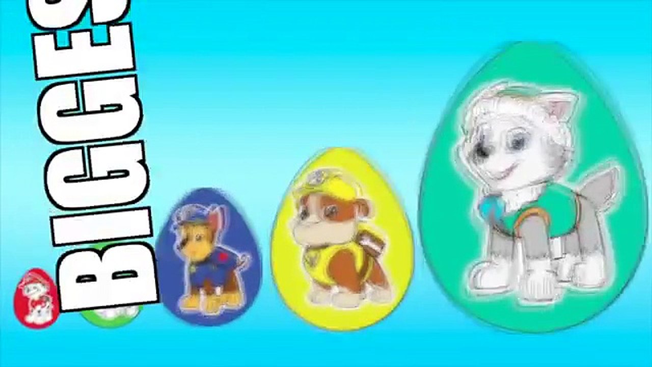 Surprise Eggs Kids Toys Rubble Paw Patrol Rocky Chase Avengers Iron Man Learning Sizes #Animation